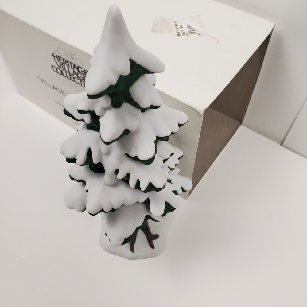 Dept 56 Village Porcelain Pine Large Heritage Village Christmas Tree#5218-3 - Picture 4 of 12